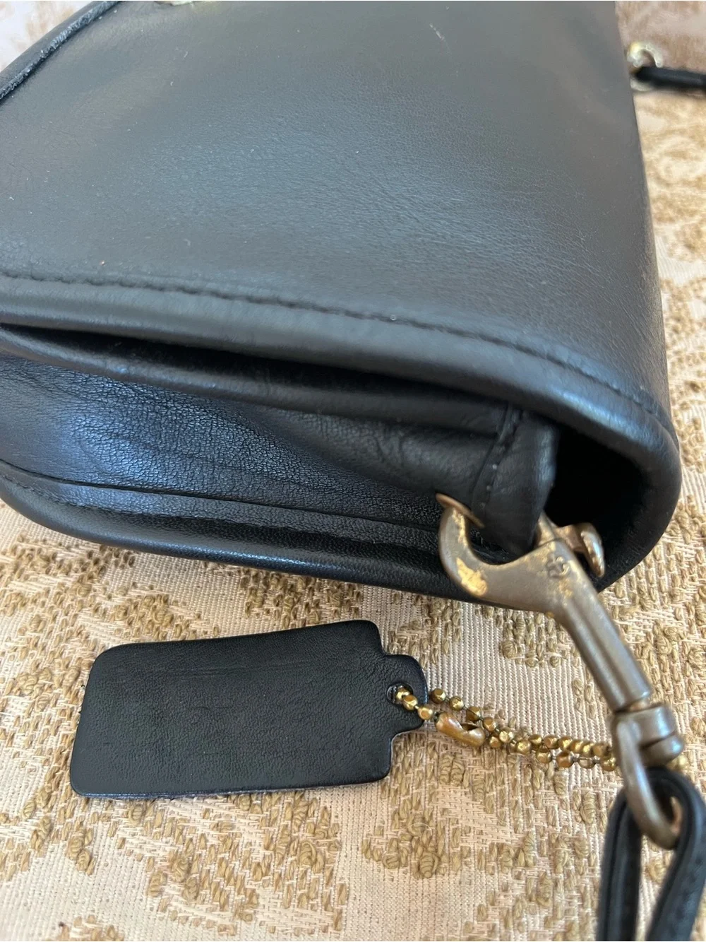 Vintage COACH Mini Clutch 9375 Precreed/Cartouche Black 1970’s New York City